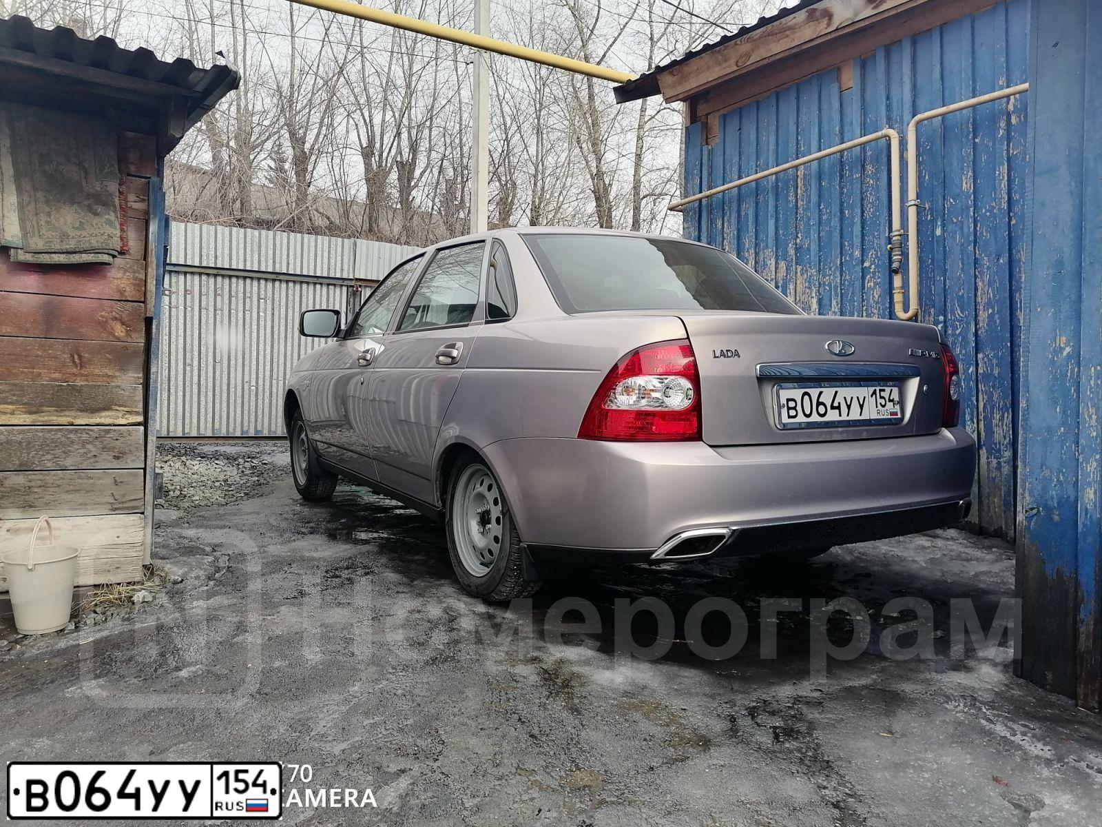 Фото автомобиля LADA 2170 PRIORA, 2007 — госномер В064УУ154. Цвет: БЕЖЕВО СИРЕНЕВЫЙ