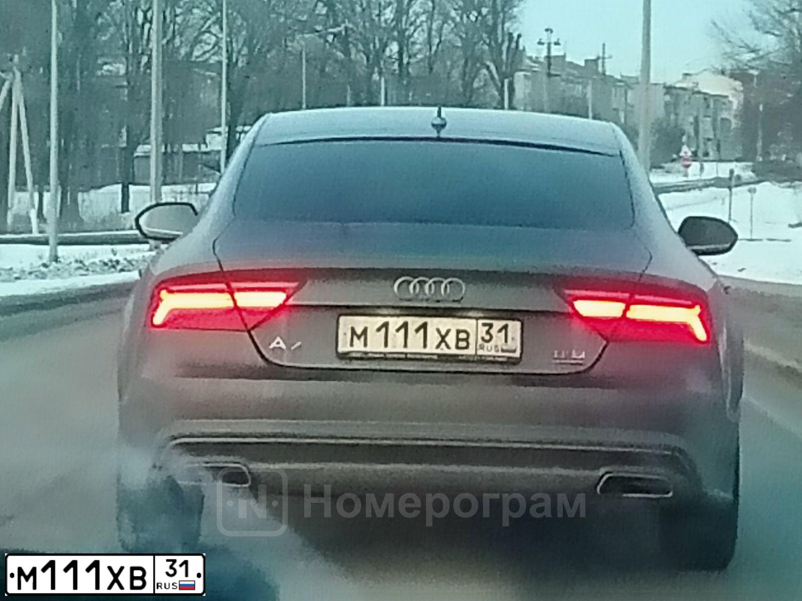 Фото автомобиля AUDI A7, 2016 — госномер Е697ТТ95. Цвет: СЕРЫЙ