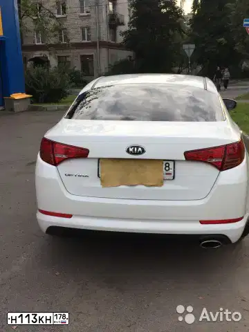 Фото автомобиля KIA MAGENTIS / OPTIMA, 2012 — госномер К683ВВ53. Цвет: ЖЕМЧУЖНО-БЕЛЫЙ