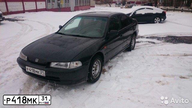 Фото автомобиля HONDA ACCORD, 1993 — госномер Р418МК31. Цвет: ЧЕРНЫЙ