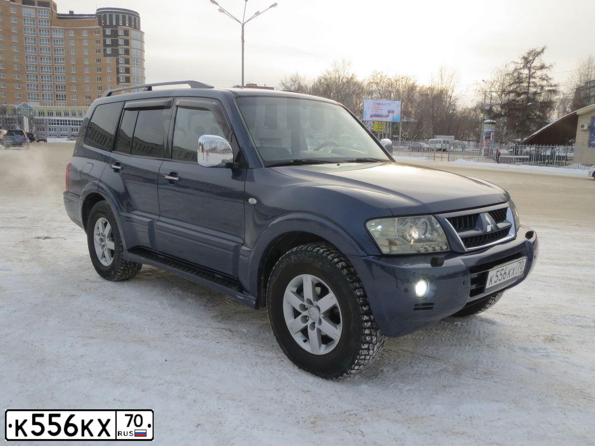 Фото автомобиля MITSUBISHI PAJERO, 2006 — госномер А520АН154. Цвет: СИНИЙ