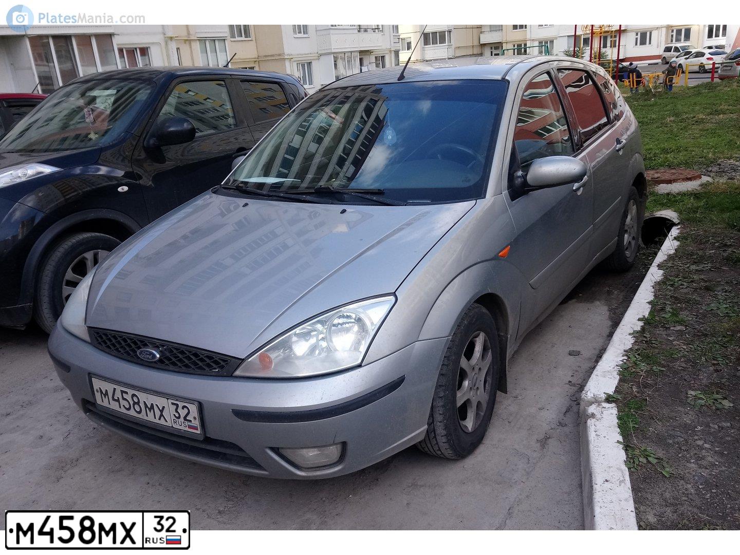 Фото автомобиля FORD FOCUS, 2004 — госномер Р123ЕХ46. Цвет: СЕРЫЙ
