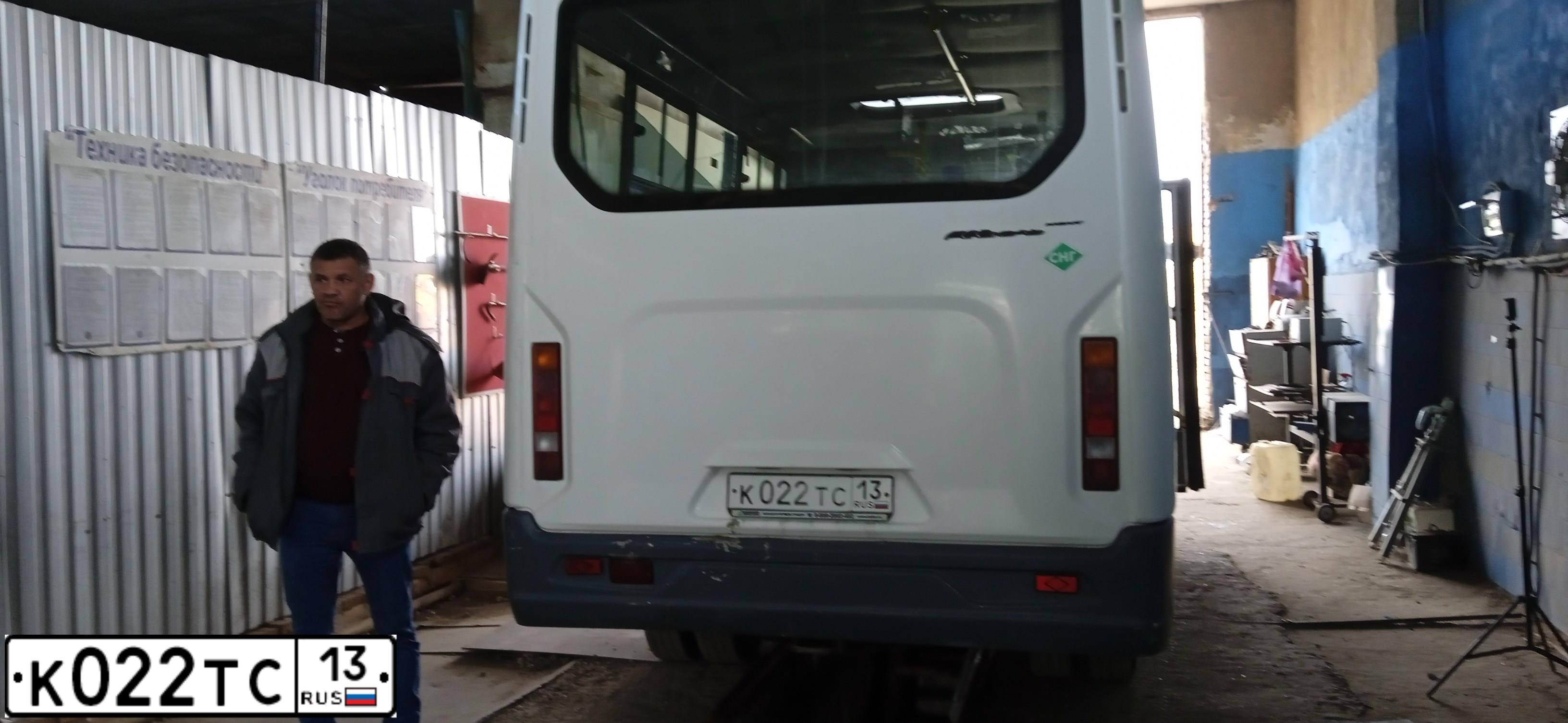 Фото автомобиля GAZ GAZEL NEXT, 2018 — госномер К022ТС13. Цвет: Белый