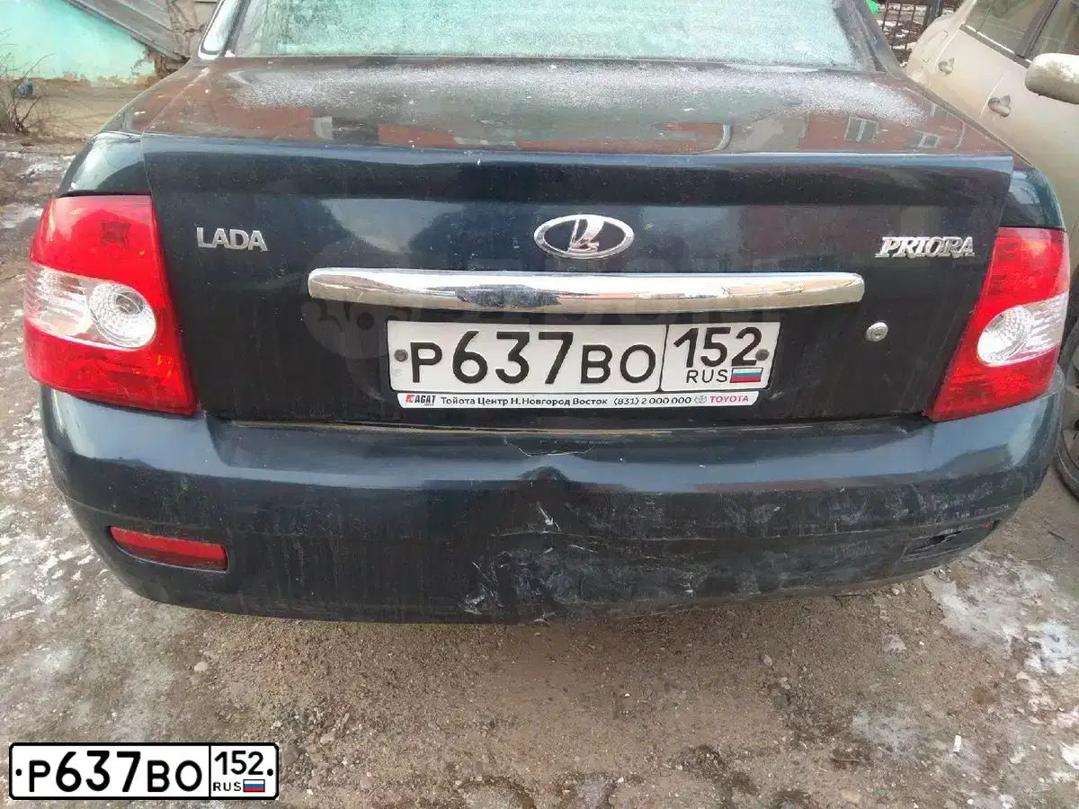 Фото автомобиля LADA 2170 PRIORA, 2007 — госномер С238ХС18. Цвет: ЧЕРНЫЙ