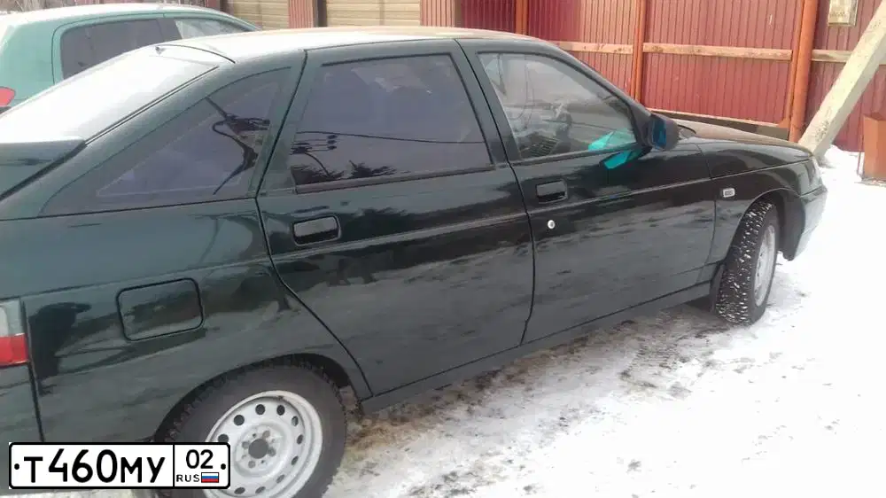 Фото автомобиля LADA 2112, 2004 — госномер К917МА193. Цвет: Темно-зеленый
