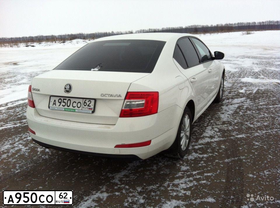 Фото автомобиля SKODA OCTAVIA, 2014 — госномер О862СС68. Цвет: Белый