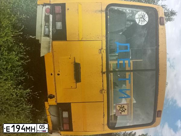 Фото автомобиля PAZ 3205, 2006 — госномер Е194МН05. Цвет: ЖЕЛТЫЙ