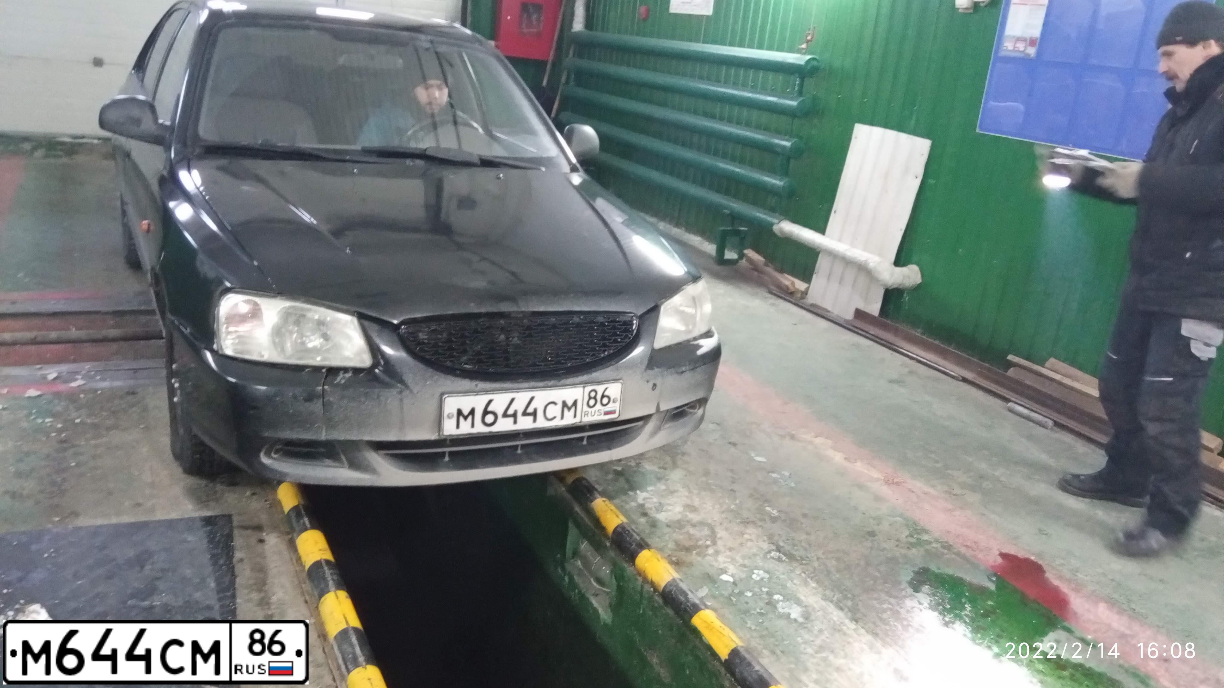 Фото автомобиля TAGAZ Z ACCENT, 2007 — госномер М644СМ86. Цвет: ЧЕРНЫЙ