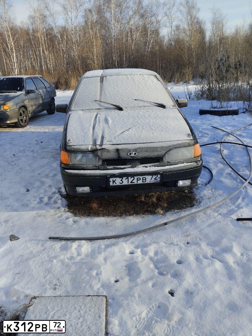 Фото автомобиля LADA 2114 SAMARA, 2008 — госномер К312РВ72. Цвет: ЧЕРНЫЙ