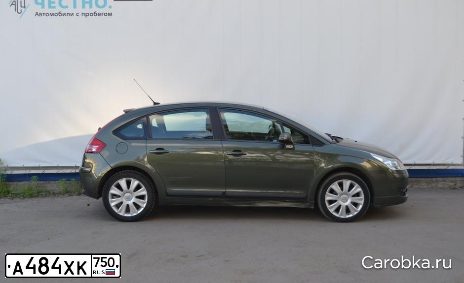 Фото автомобиля CITROEN C4, 2006 — госномер Т730НМ177. Цвет: Хаки