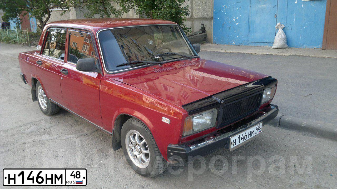 Фото автомобиля LADA 2107, 2007 — госномер К408СХ36. Цвет: ВИШНЕВЫЙ