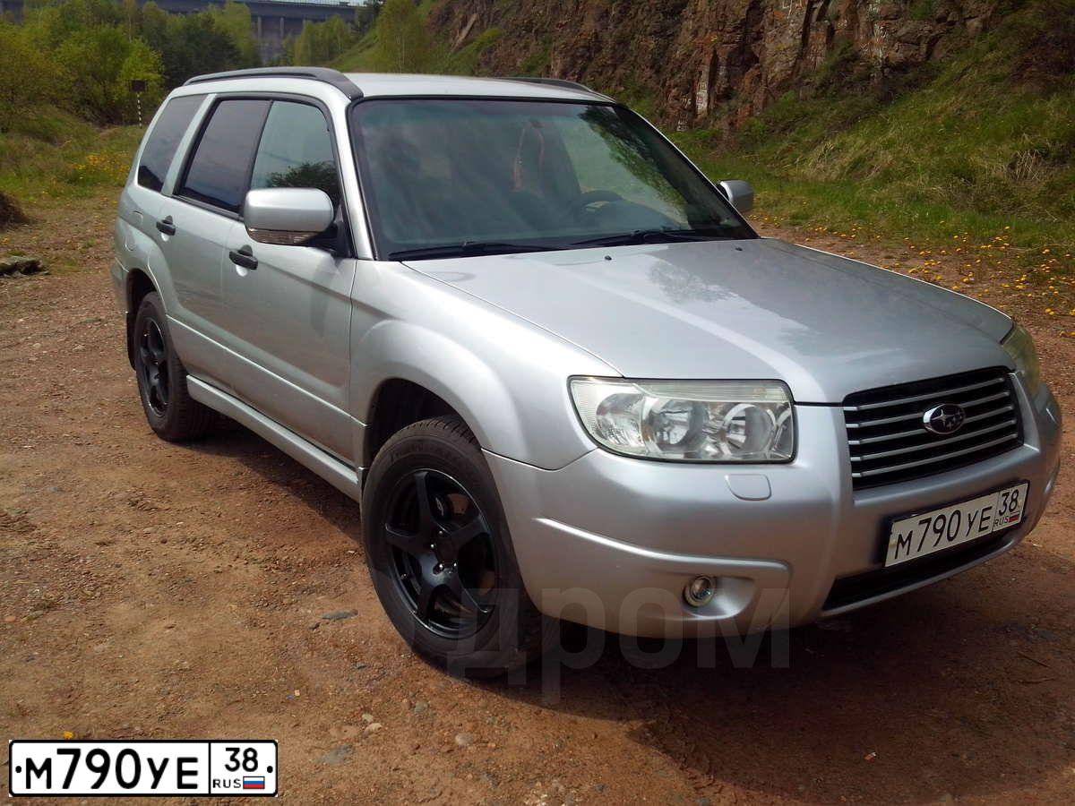 Фото автомобиля SUBARU FORESTER, 2006 — госномер М790УЕ38. Цвет: СЕРЕБРИСТЫЙ