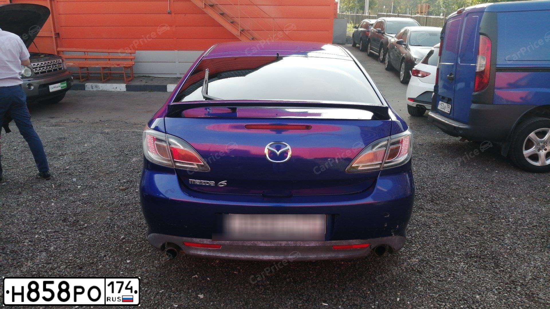 Фото автомобиля MAZDA 6, 2008 — госномер Х986СЕ73. Цвет: синий