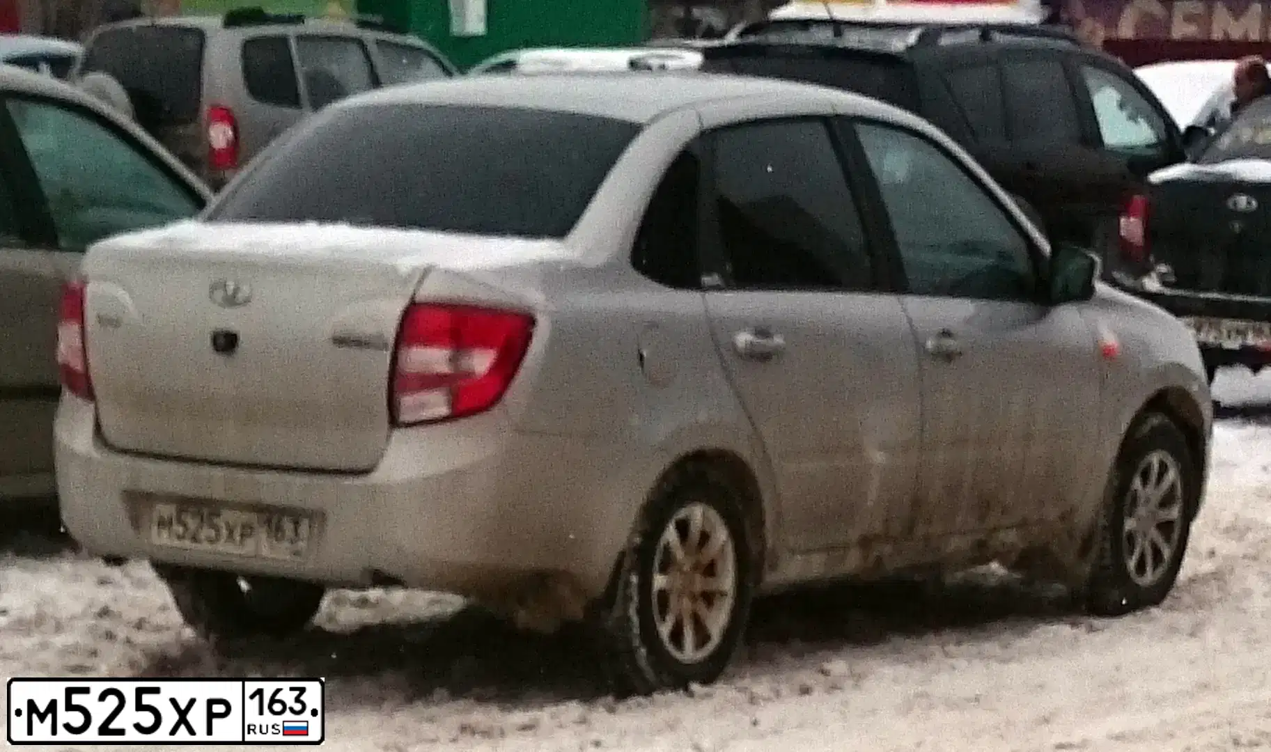Фото автомобиля LADA 1119 KALINA, 2012 — госномер Х707МВ163. Цвет: ТЕМНО СЕРЫЙ МЕТАЛЛИК