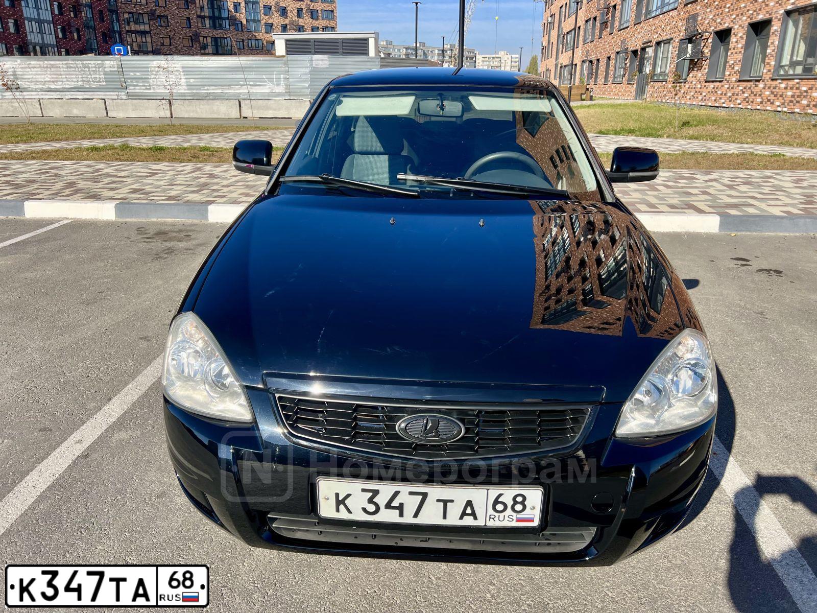 Фото автомобиля LADA PRIORA, 2008 — госномер С328ВК180. Цвет: Сине-Черный