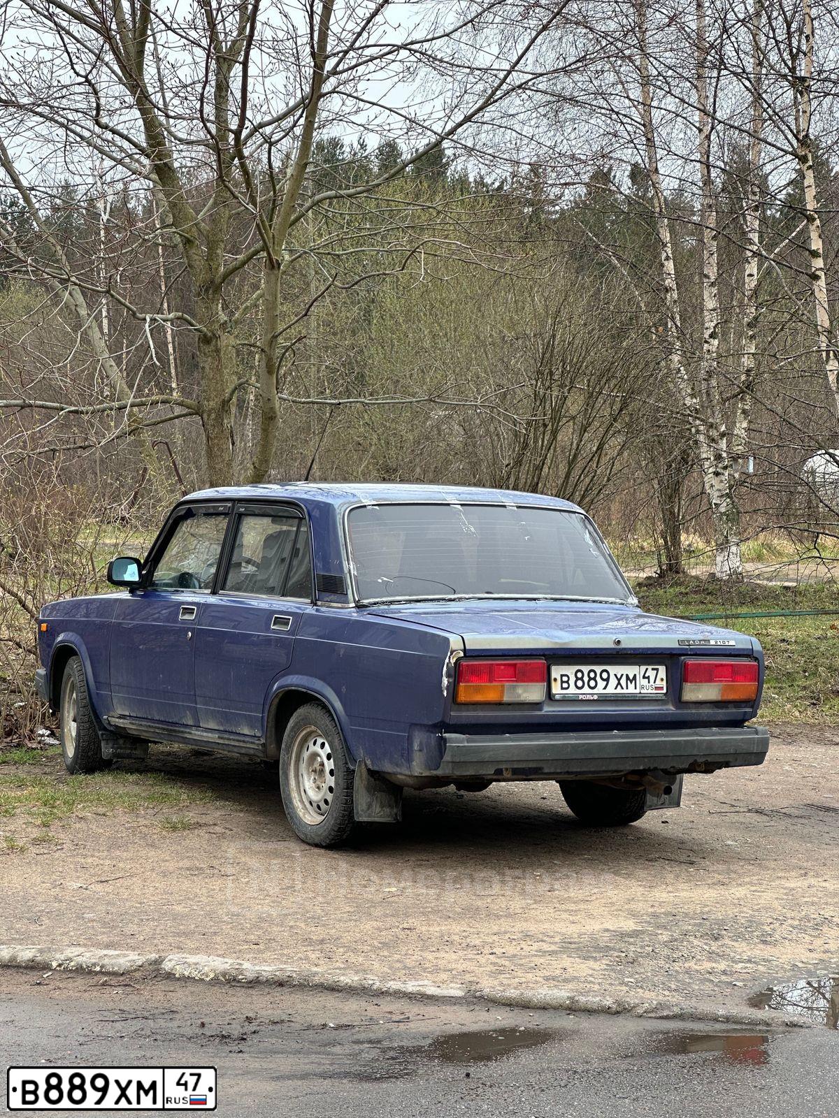 Фото автомобиля LADA 2107 LADA, 2006 — госномер Н660ОР47. Цвет: СИНИЙ МЕТАЛЛИК