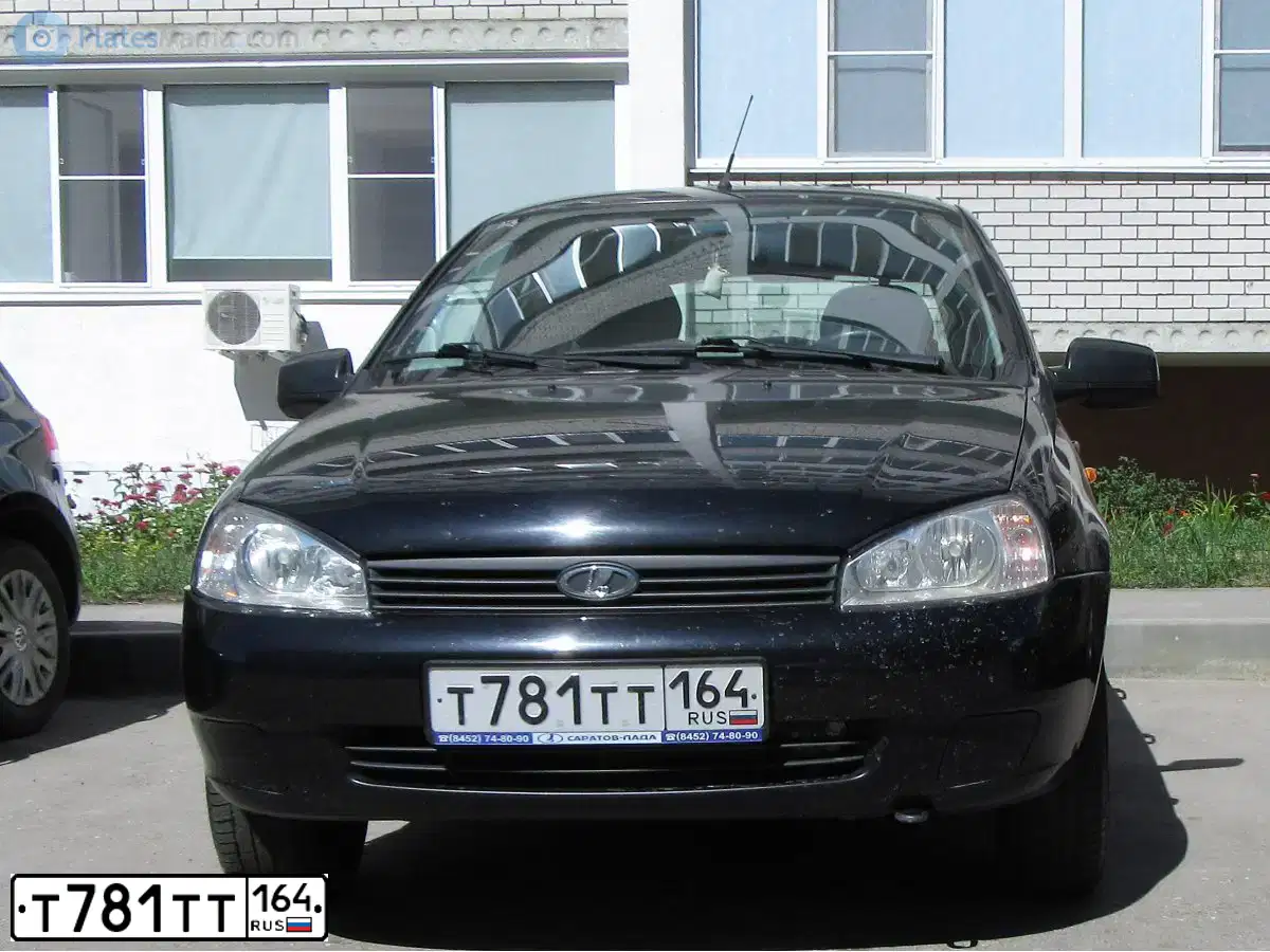 Фото автомобиля LADA 1117 KALINA, 2012 — госномер О981КТ134. Цвет: Сине-Черный