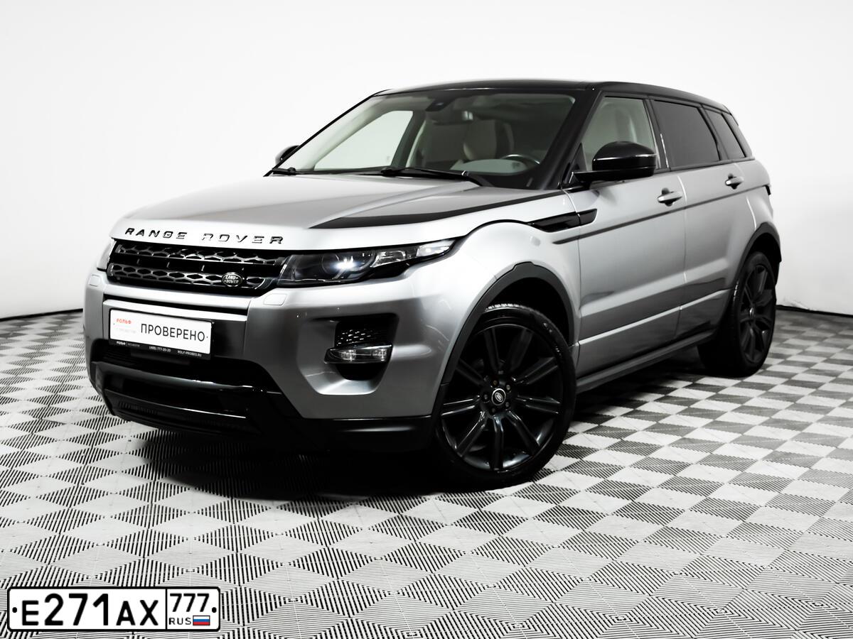 Фото автомобиля LANDROVER RANGE ROVER EVOQUE, 2014 — госномер Е377КК977. Цвет: Серый