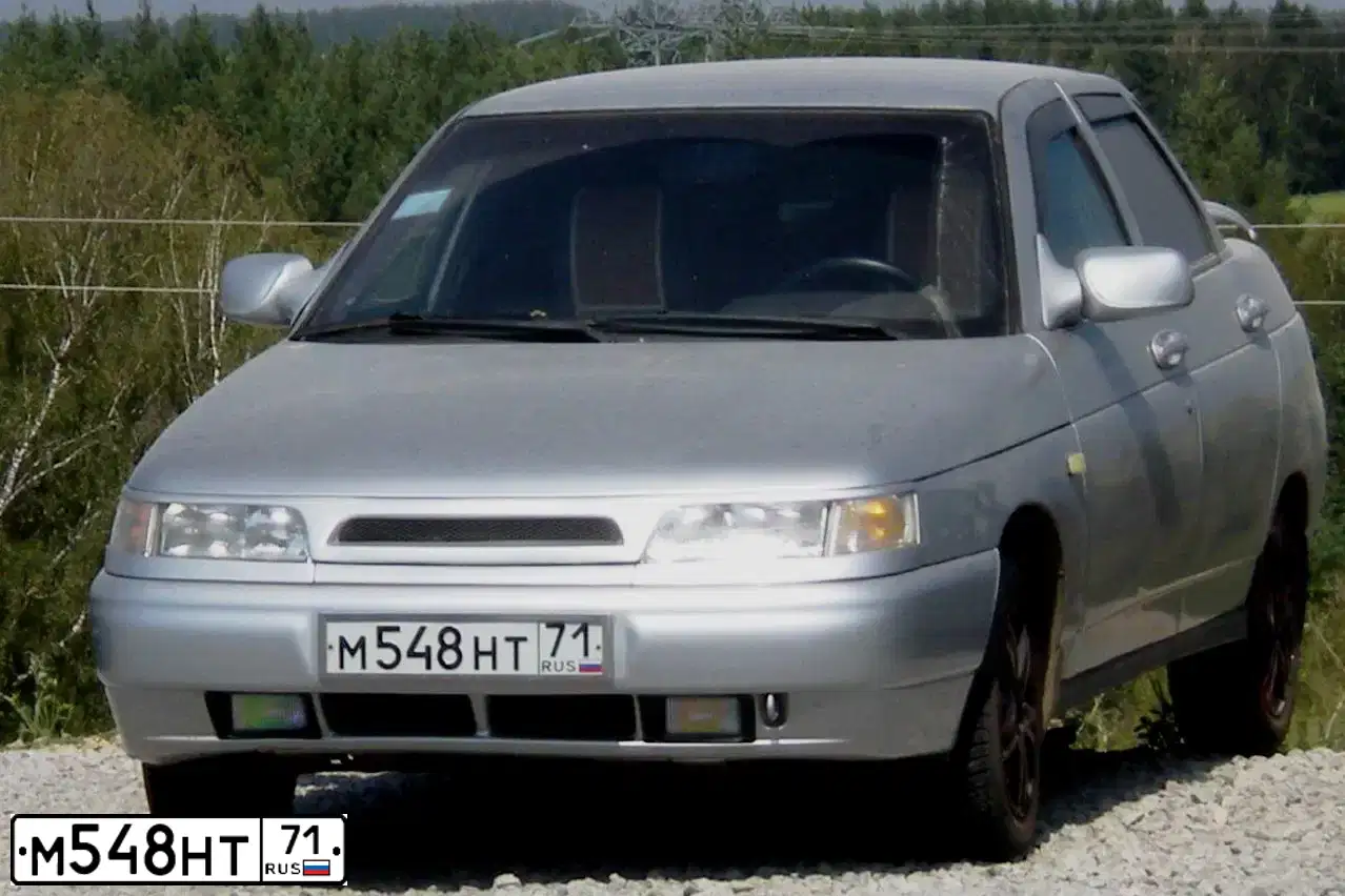 Фото автомобиля LADA 2110, 2005 — госномер К594НА51. Цвет: Светло-Серебристый металлик