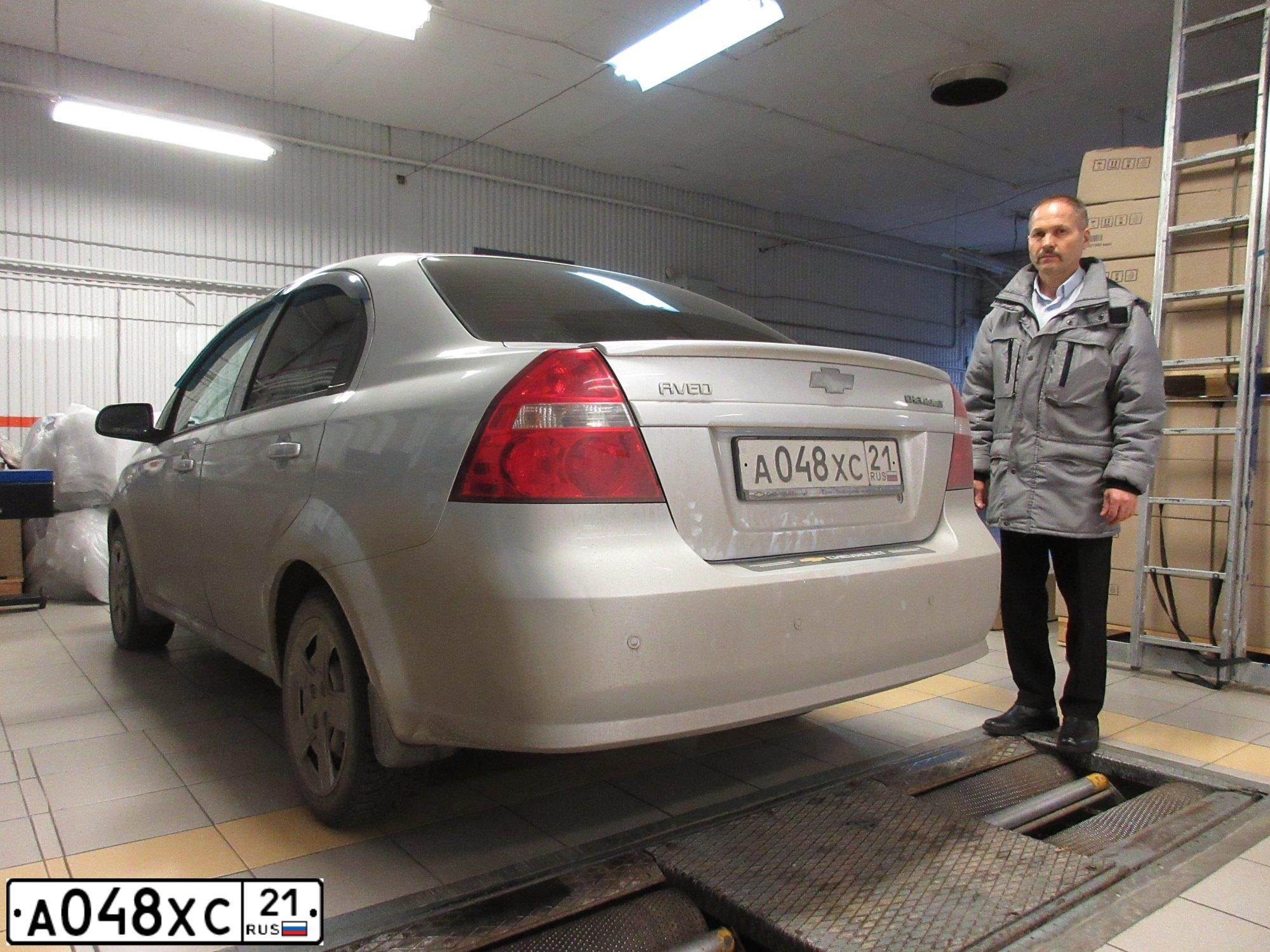 Фото автомобиля CHEVROLET AVEO, 2011 — госномер А048ХС21