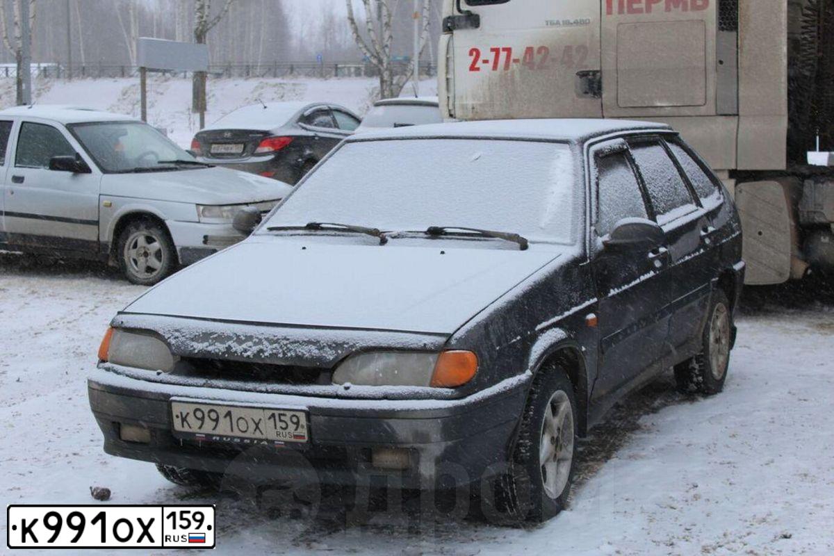 Фото автомобиля LADA 2114 SAMARA, 2009 — госномер О738КА159. Цвет: ГРАФИТОВЫЙ МЕТАЛЛИК