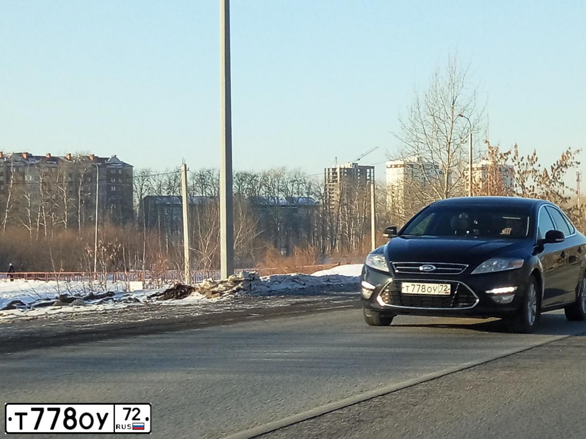 Фото автомобиля FORD MONDEO, 2011 — госномер Т778ОУ72. Цвет: ЧЕРНЫЙ