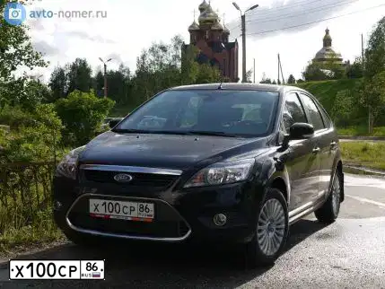 Фото автомобиля FORD FOCUS, 2011 — госномер У771ЕМ774. Цвет: ЧЕРНЫЙ