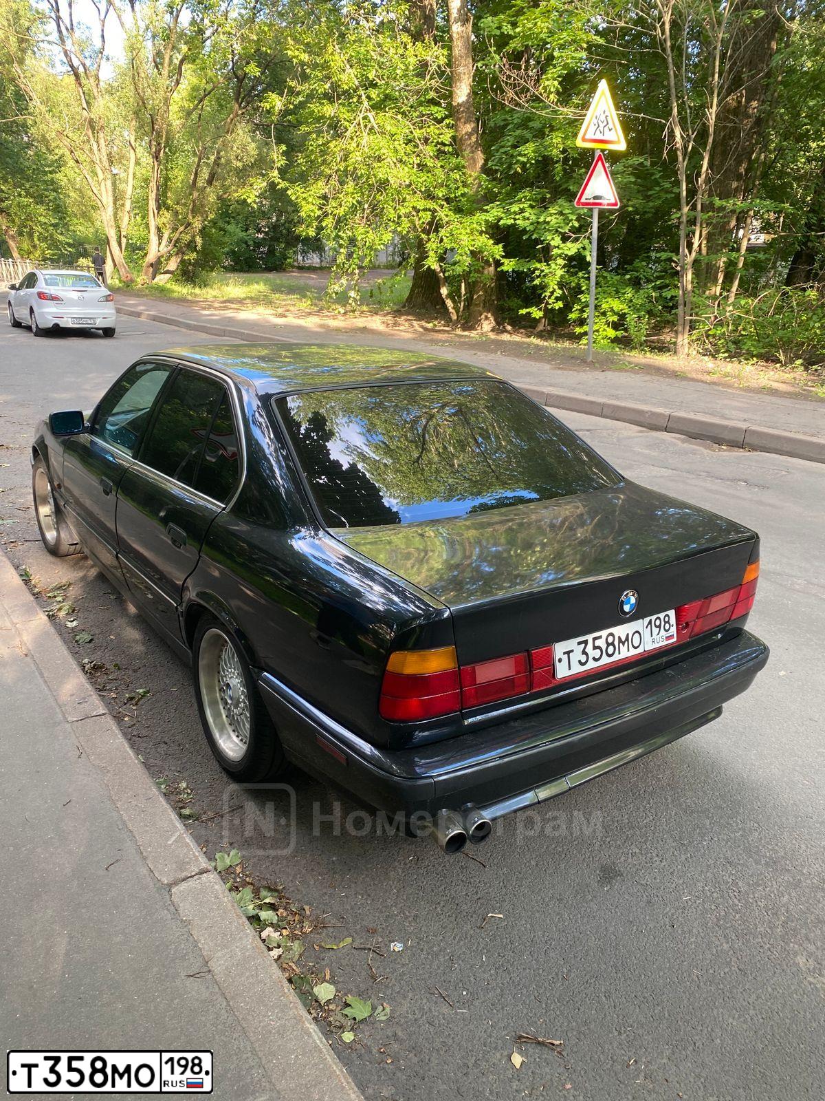 Фото автомобиля BMW 525, 1993 — госномер Х825НС763. Цвет: ЧЕРНЫЙ