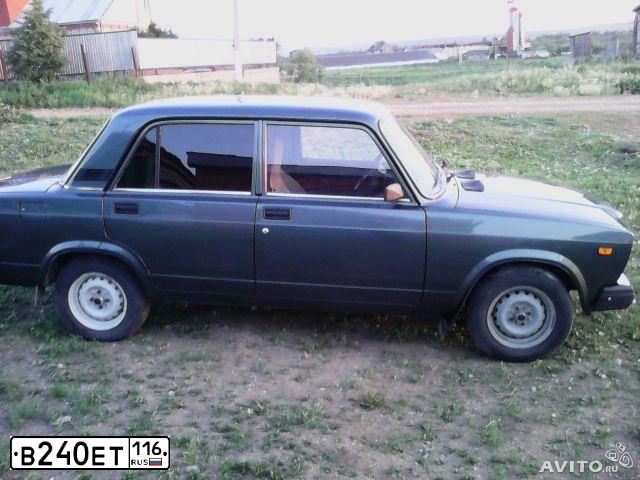 Фото автомобиля LADA 2107, 2010 — госномер В240ЕТ116. Цвет: СЕРО-СИНЕ-ЗЕЛЕНЫЙ