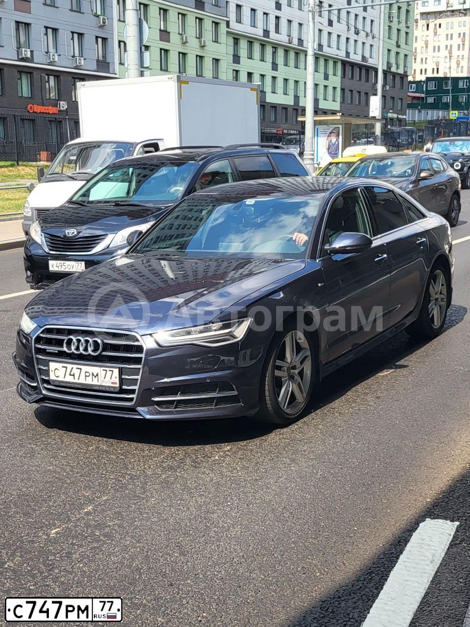 Фото автомобиля AUDI A6, 2013 — госномер А848ЕН799. Цвет: ЧЕРНЫЙ