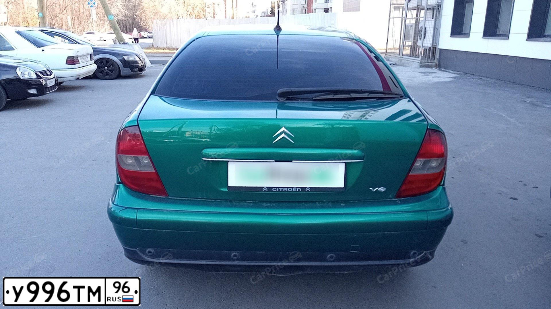 Фото автомобиля CITROEN C5, 2002 — госномер У996ТМ96. Цвет: ЗЕЛЕНЫЙ
