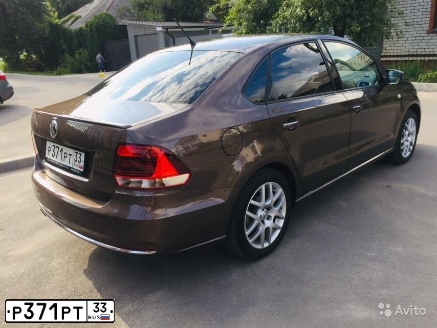 Фото автомобиля VOLKSWAGEN POLO, 2016 — госномер А996ВО136. Цвет: Коричневый