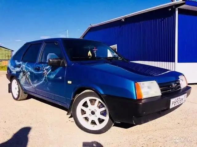 Фото автомобиля LADA 2109 SAMARA, 2003 — госномер Р693ВМ11. Цвет: синий