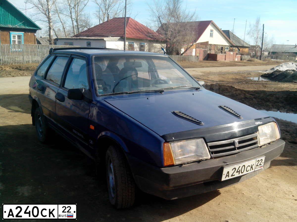 Фото автомобиля LADA 2109 SAMARA, 1999 — госномер А240СК22. Цвет: СИНИЙ