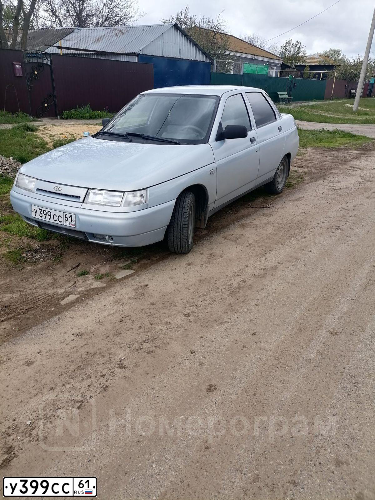 Фото автомобиля LADA 2110 LADA, 2005 — госномер У399СС61. Цвет: СЕРЕБРИСТО ЖЕЛТЫЙ