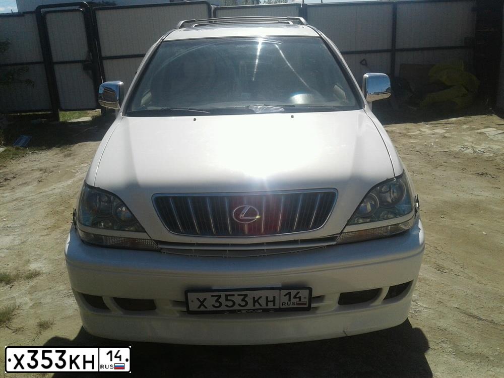 Фото автомобиля LEXUS RX, 2001 — госномер Х353КН14. Цвет: БЕЛЫЙ/СЕРЫЙ