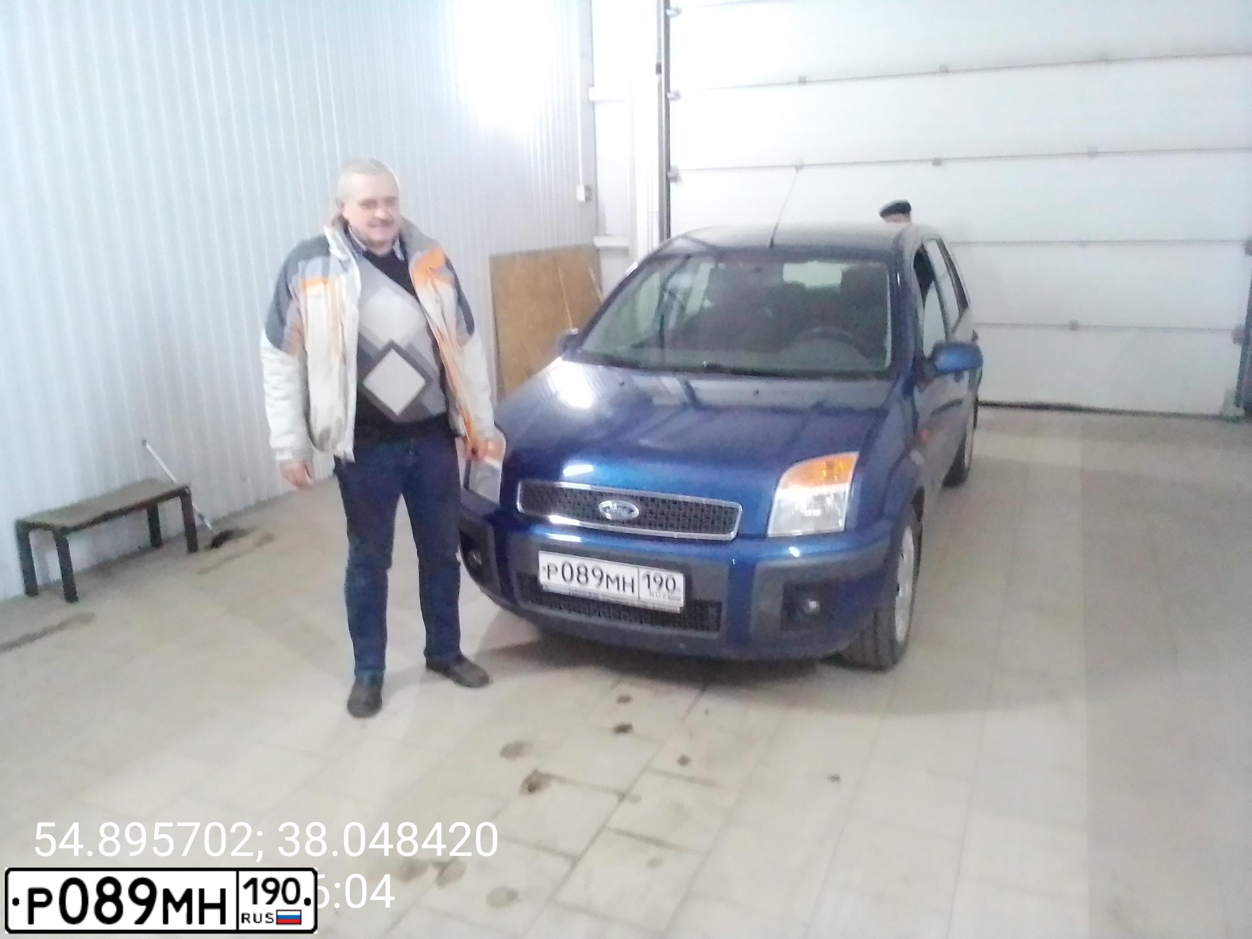 Фото автомобиля FORD FUSION, 2008 — госномер С322УУ33. Цвет: синий