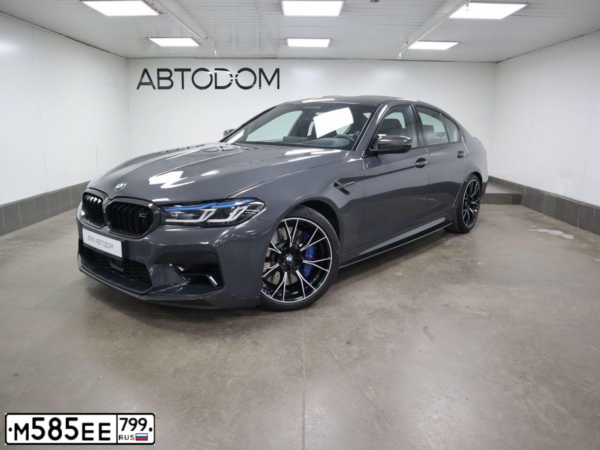 Фото автомобиля BMW M5 COMPETITION, 2021 — госномер А444УЕ40. Цвет: СЕРЫЙ