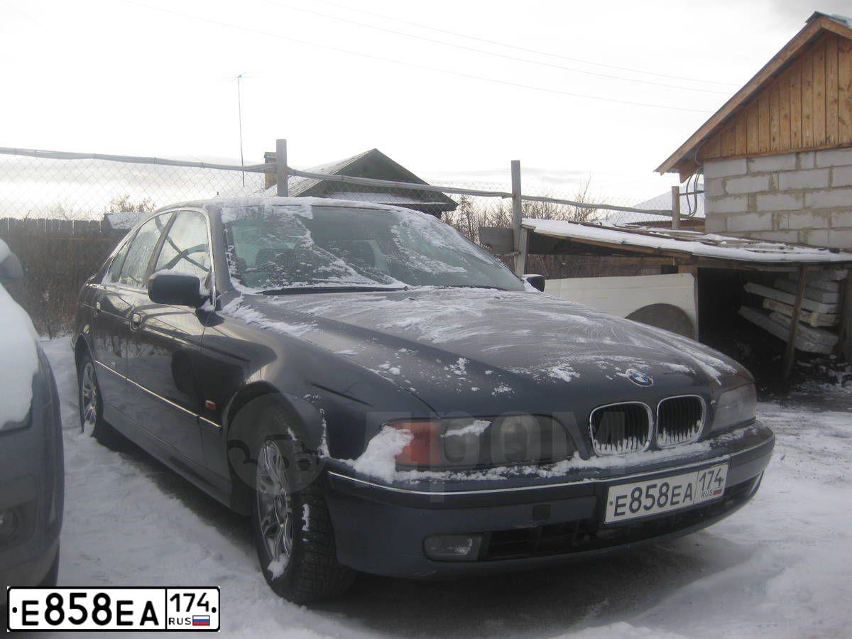 Фото автомобиля BMW SERIE 5, 1998 — госномер Е858ЕА174. Цвет: СЕРЫЙ