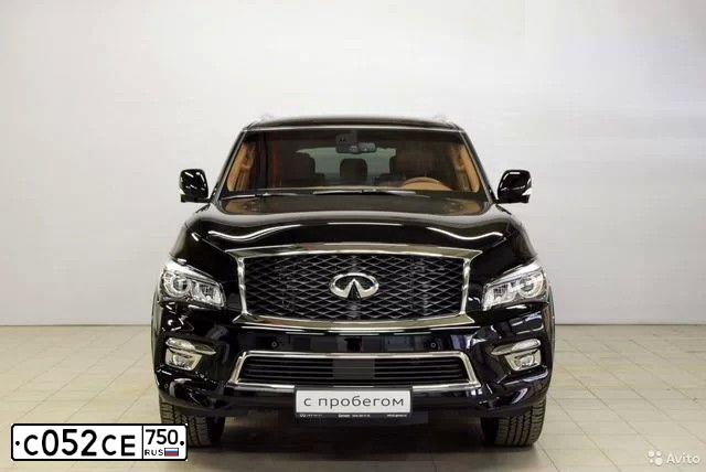 Фото автомобиля INFINITI QX80, 2016 — госномер У696НС48