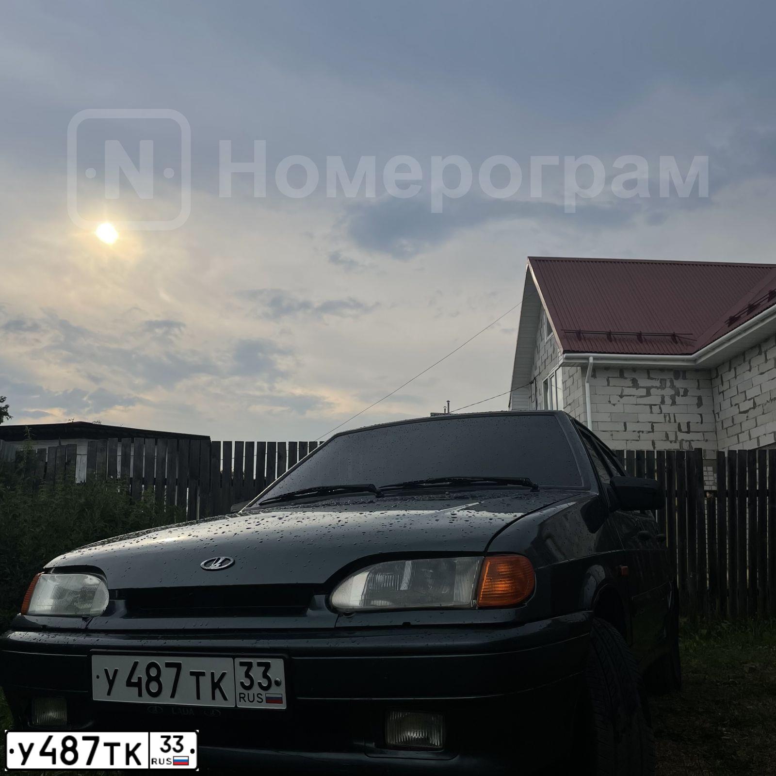 Фото автомобиля LADA 2114 SAMARA, 2009 — госномер У487ТК33. Цвет: СЕРО-СИНЕ-ЗЕЛЕНЫЙ