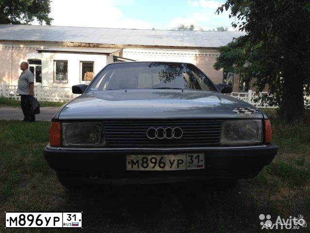 Фото автомобиля AUDI 100, 1983 — госномер М896УР31. Цвет: СЕРЫЙ