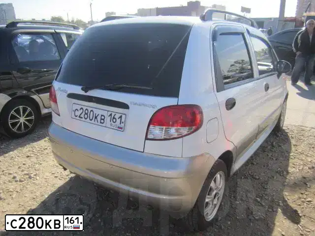 Фото автомобиля DAEWOO MATIZ, 2012 — госномер М156ВО193. Цвет: БЕЛО-ДЫМЧАТЫЙ