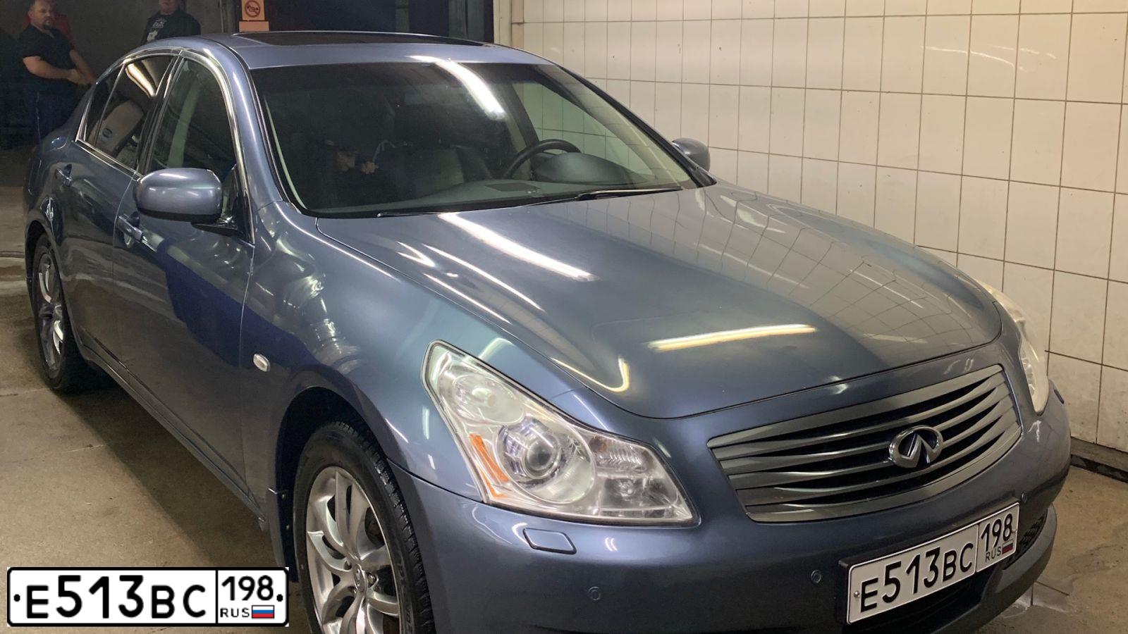 Фото автомобиля ИНФИНИТИ G35 SPORT, 2008 — госномер Н942ТУ82. Цвет: синий