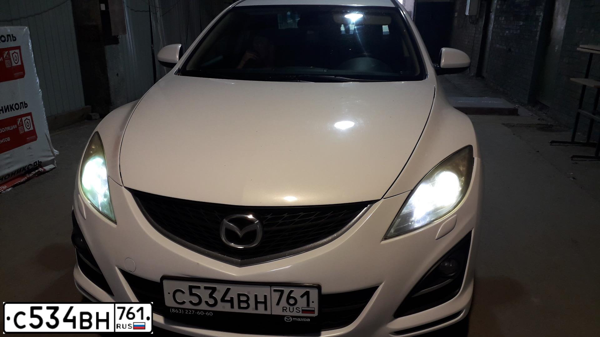 Фото автомобиля MAZDA 6, 2010 — госномер С534ВН761. Цвет: Белый