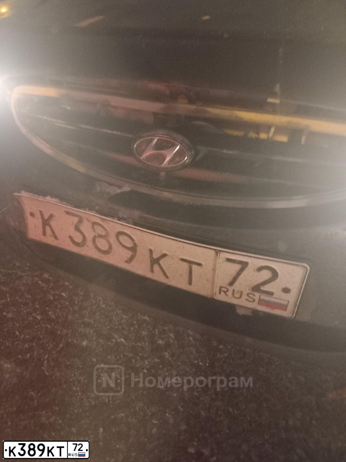 Фото автомобиля TAGAZ ACCENT, 2007 — госномер К389КТ72. Цвет: ЗЕЛЕНЫЙ