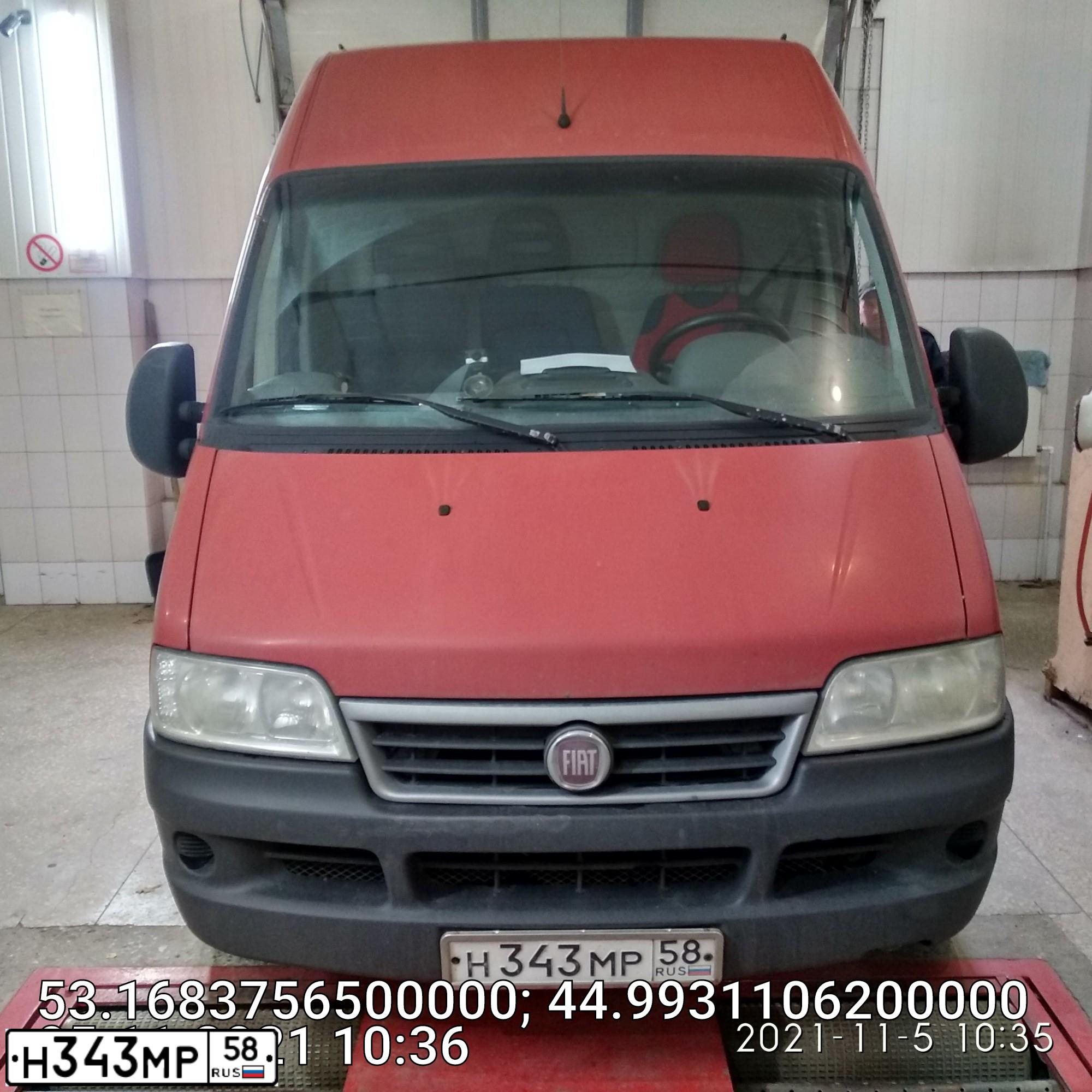 Фото автомобиля FIAT DUCATO, 2010 — госномер Н343МР58