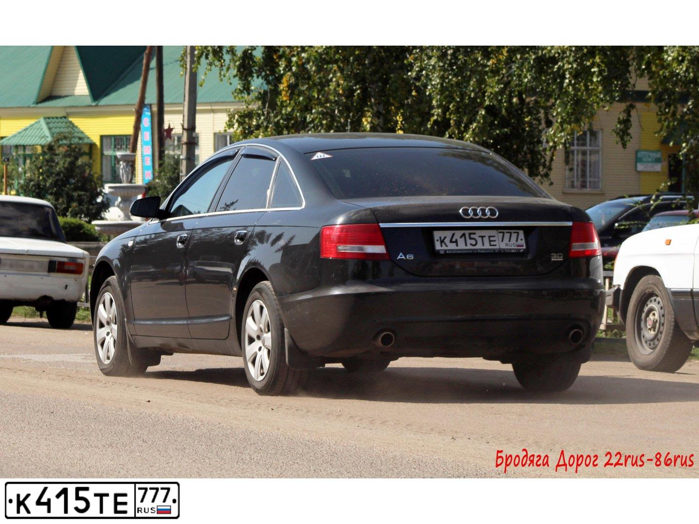 Фото автомобиля AUDI A6, 2006 — госномер В634КН122. Цвет: ЧЕРНЫЙ