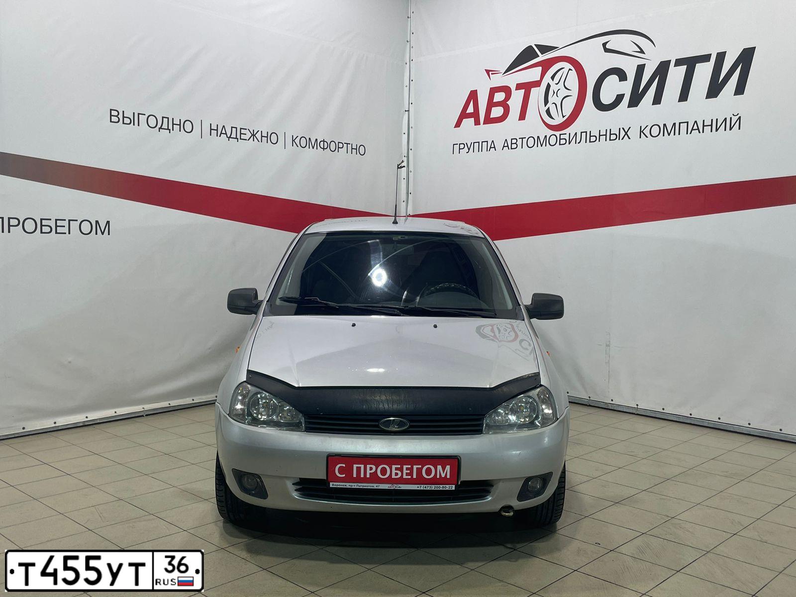 Фото автомобиля LADA 1117 KALINA, 2012 — госномер Т455УТ36. Цвет: серебристый