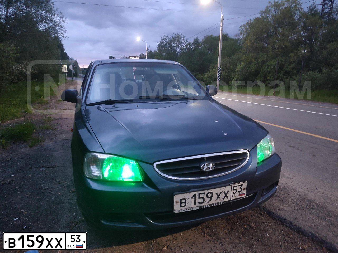 Фото автомобиля HYUNDAI ACCENT, 2007 — госномер Р200НН45